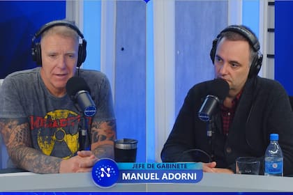 Manuel Adorni con Alejandro Fantino