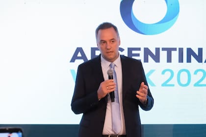 Manuel Adorni, en el cierre de la Argentina Week