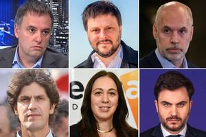 Manuel Adorni, Leandro Santoro, Horacio Rodríguez Larreta, Martín Lousteau, María Eugenia Vidal y Ramiro Marra, posibles candidatos en la elección del 18 de mayo
