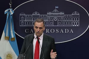 Manuel Adorni, portavoz de la Presidencia argentina. AGENCIA TÉLAM