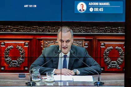 Manuel Adorni presenta el informe de gestión en el Congreso de la Nación