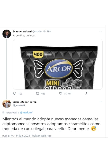 Manuel Adorni también se sumó al debate