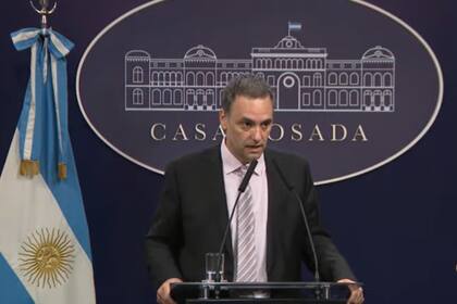 Manuel Adorni, vocero presidencial