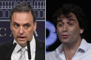 Manuel Adorni y Gabriel Solano