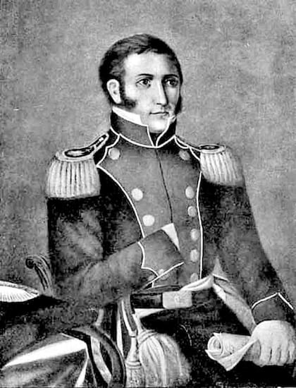 Manuel Dorrego, fusilado en Navarro el 13 de diciembre de 1828.