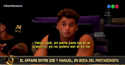 Manuel explicó a sus compañeros para qué entró a la casa (Foto: @granhermanoar)