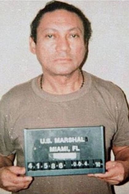 Manuel Noruega, en una foto tomada por la policía de Florida, donde fue juzgado por primera vez