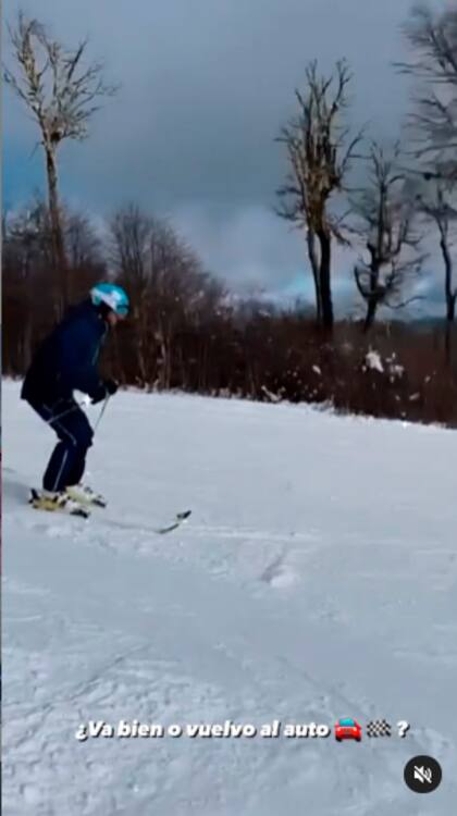 Manuel Urcera disfrutando de una tarde de esquí en San Martín de los Andes