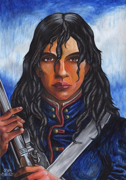 Manuela Pedraza en la interpretación de César Carrizo