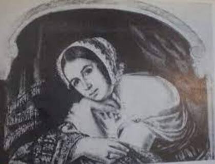 Manuelita Rosas (Fernando García del Molino, 1845)