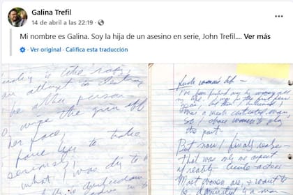 Manuscritos supuestamente escritos por su padre, con relatos de sueños violentos