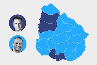 El mapa con los resultados de la segunda vuelta entre Orsi y Delgado