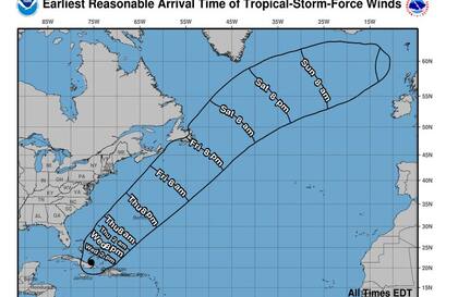 Mapa: cuál es la trayectoria del huracán Melissa tras tocar tierra en Cuba.