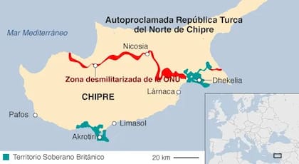 Mapa de Chipre