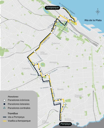 Mapa de cortes en CABA por las obras del Trambús en enero 2026