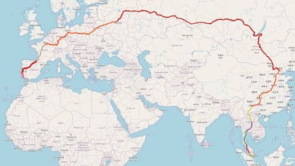 Mapa de Reddit del recorrido