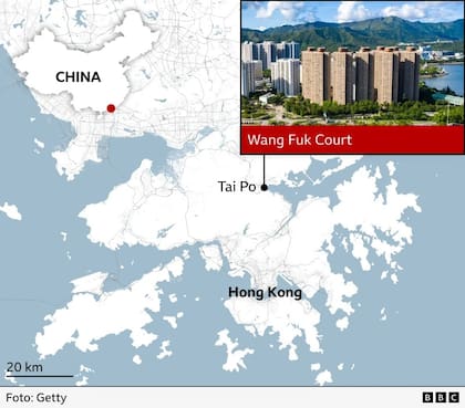 Mapa de Wang Fuk Court