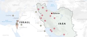 El mapa que muestra todos los muertos y ataques tras cuatro días de guerra en Medio Oriente