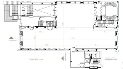 Mapa del Faena Art Centers de Puerto madero