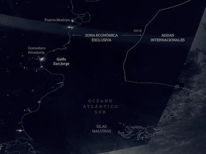 Mapa del mar argentino