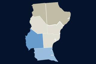 El mapa de resultados a gobernador en Santa Cruz