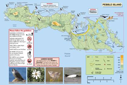 Un mapa en inglés de la isla Borbón