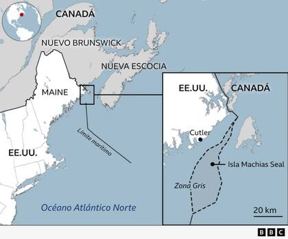 Mapa que indica donde se ubica la zona gris