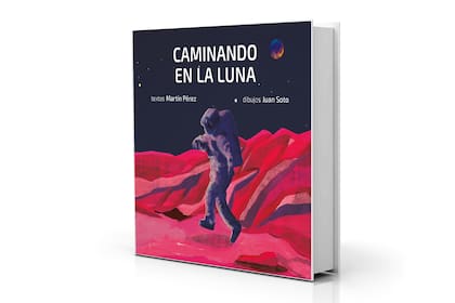 Maqueta con la tapa de "Caminando en la luna"