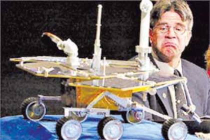 Maqueta del robot Spirit, gemelo del Opportunity