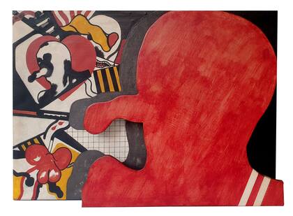 "Maquete para o meu espelho", obra pequeña de Antonio Dias realizada en 1964, valuada en 150.000 dólares, es parte de la estafa de la colección Boghici. Fue adquirida por Costantini en 2021