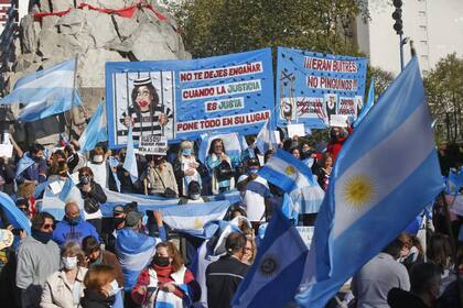 La protesta en Mar del Plata