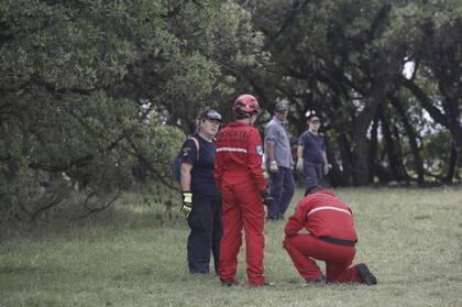 Personal especializado trabaja en la zona de punta Mogotes