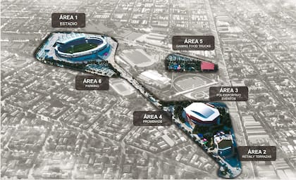 El proyecto de remodelación y puesta en valor del Estadio José María Minella, el Polideportivo Islas Malvinas y las áreas comunes del predio