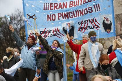 La protesta en Mar del Plata