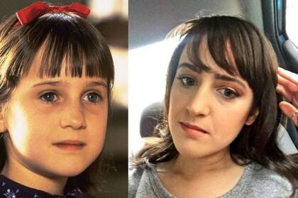 Mara Wilson, la actriz que interpretó a Matilda, el personaje con superpoderes creado por Roald Dahl