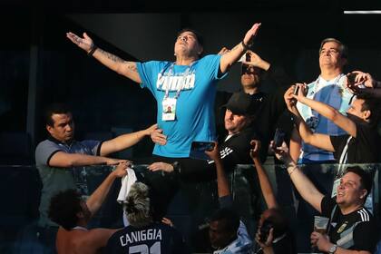 Maradona deliró con el triunfo de la Argentina frente a Nigeria