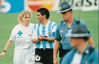 Diego Maradona fue expulsado del Mundial 94 durante el partido de la Selección Argentina con Nigeria