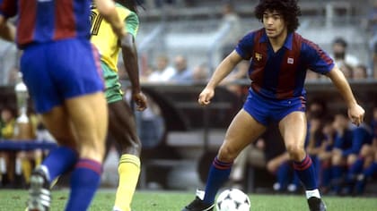 Maradona, durante su etapa como jugador del Barcelona