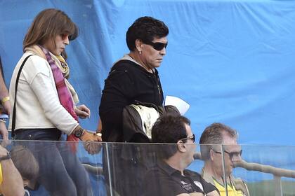 Maradona fue criticado por los Grondona cuando asistía a los estadios del Mundial