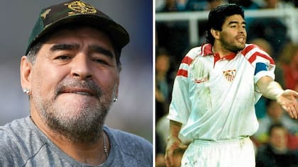 Maradona jugó en Sevilla