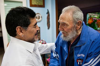 Diego Maradona y Fidel Castro