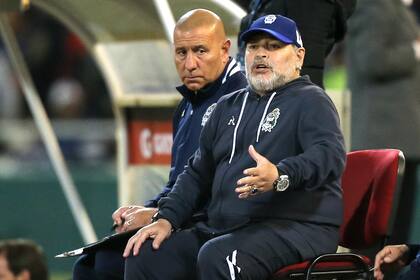 Cuando debutó en el banco del Lobo: una derrota ante Talleres, en Córdoba.