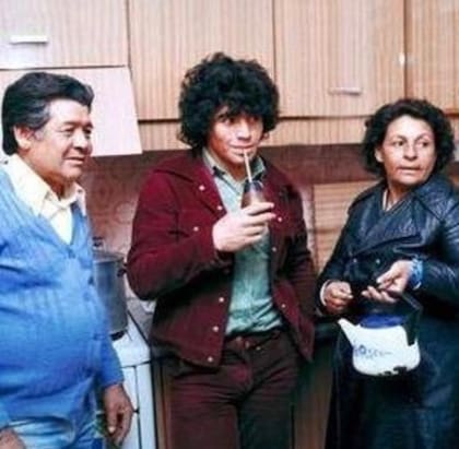 Maradona tomando mate. Crédito: Instagram