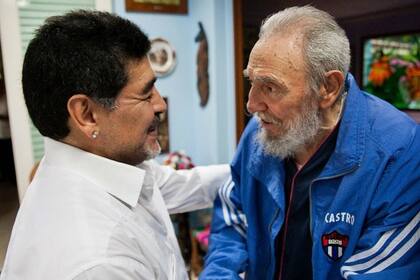 Maradona y Fidel, juntos