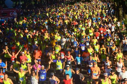 El maratón de Buenos Aires, una cita multitudinaria.