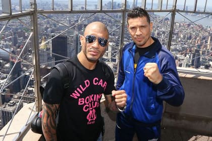 Maravilla Martínez y Miguel Cotto realizaron su cara a cara nada menos que en el Empire State