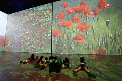 Maravillados por las formas, colores y el movimiento, los más pequeños disfrutan de la experiencia