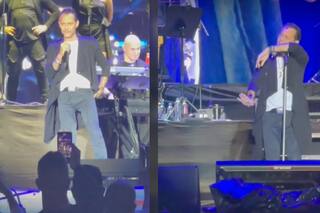 Marc Anthony recibió un botellazo en pleno show y los usuarios se burlaron en redes