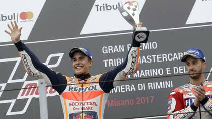 Marc Márquez quedó primero en Misano