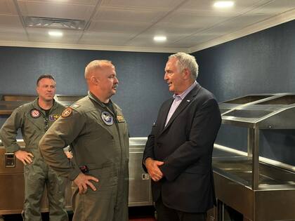 Marc Stanley a bordo del USS George Washington